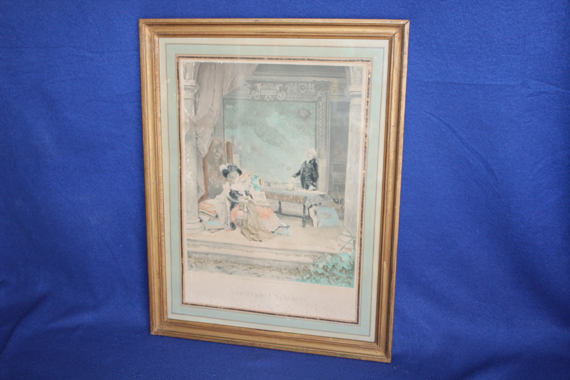 STAROŽITNÁ BAREVNÁ GRAFIKA, OBRAZ, WASHINGTON