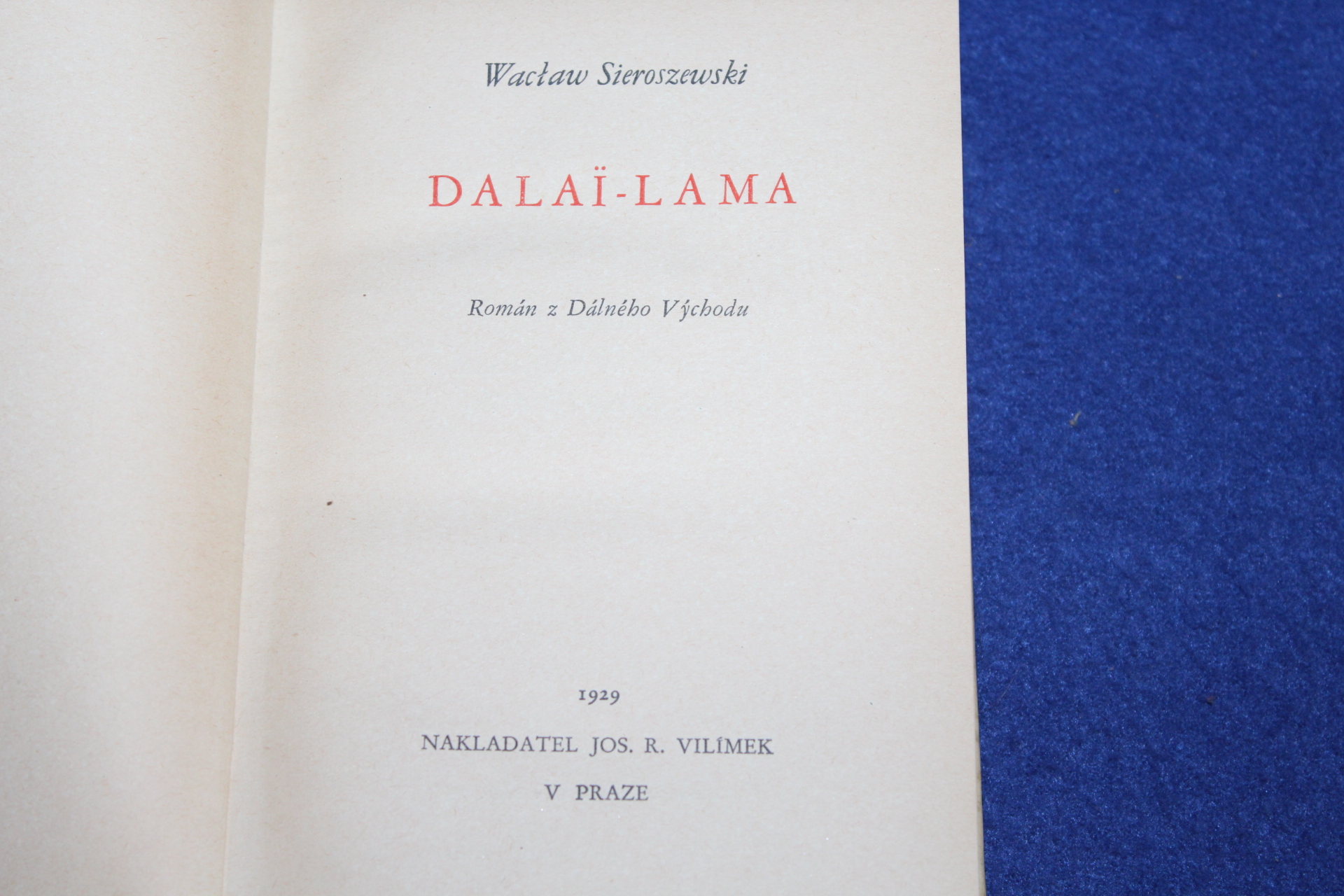 KNIHA, DALAI - LAMA, W. SIEROSZEWSKI