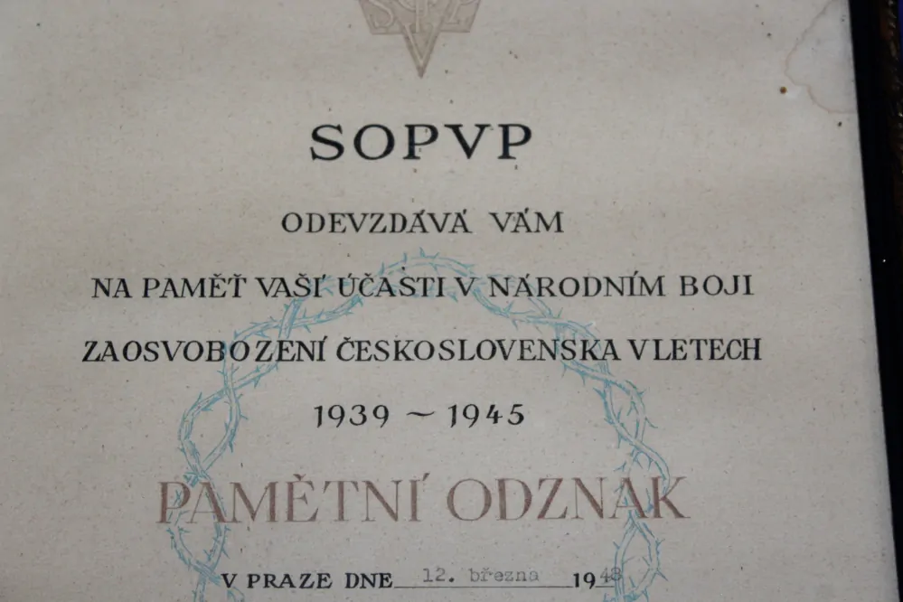 PAMĚTNÍ ODZNAK, II. SV. VÁLKA, SOPVP