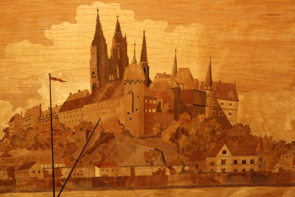 OBRAZ Z DŘEVĚNÉ INTARIZIE