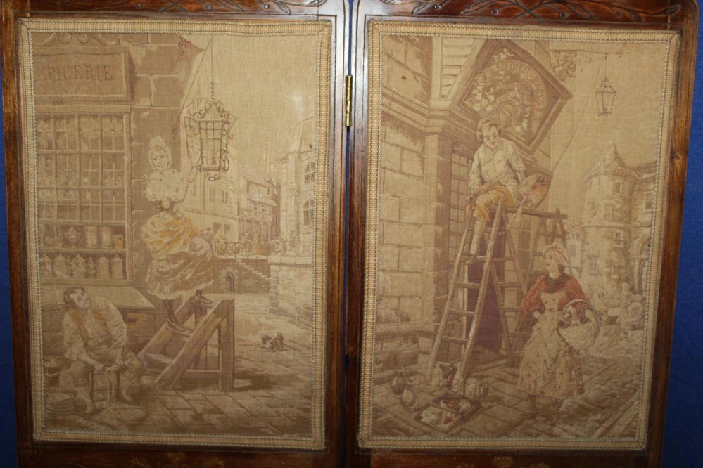 ZÁMECKÝ PARAVAN, DĚTSKÝ, TLAČENÝ GOBELÍN