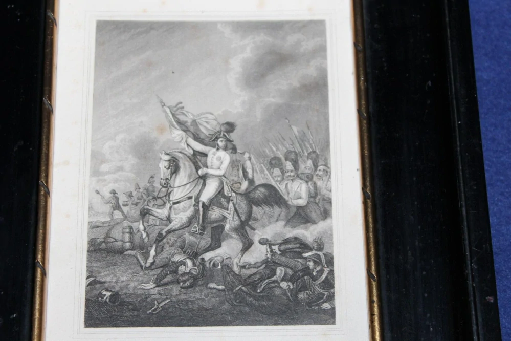 NAPOLEON, BITVA U ASPERN, OBRAZ, rytina