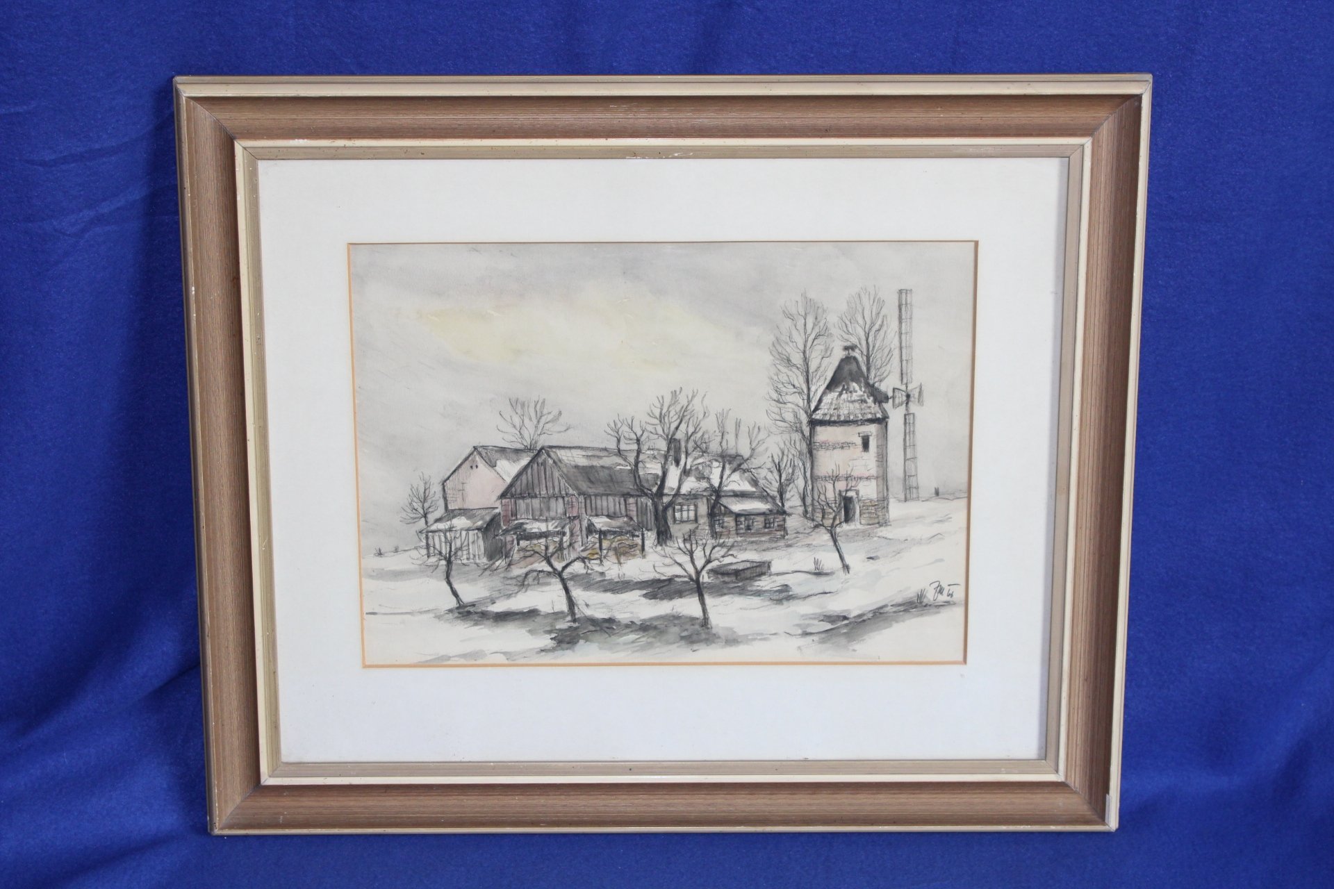 STATEK BUKOVANSKÝ MLÝNEM, signováno 1966, obraz