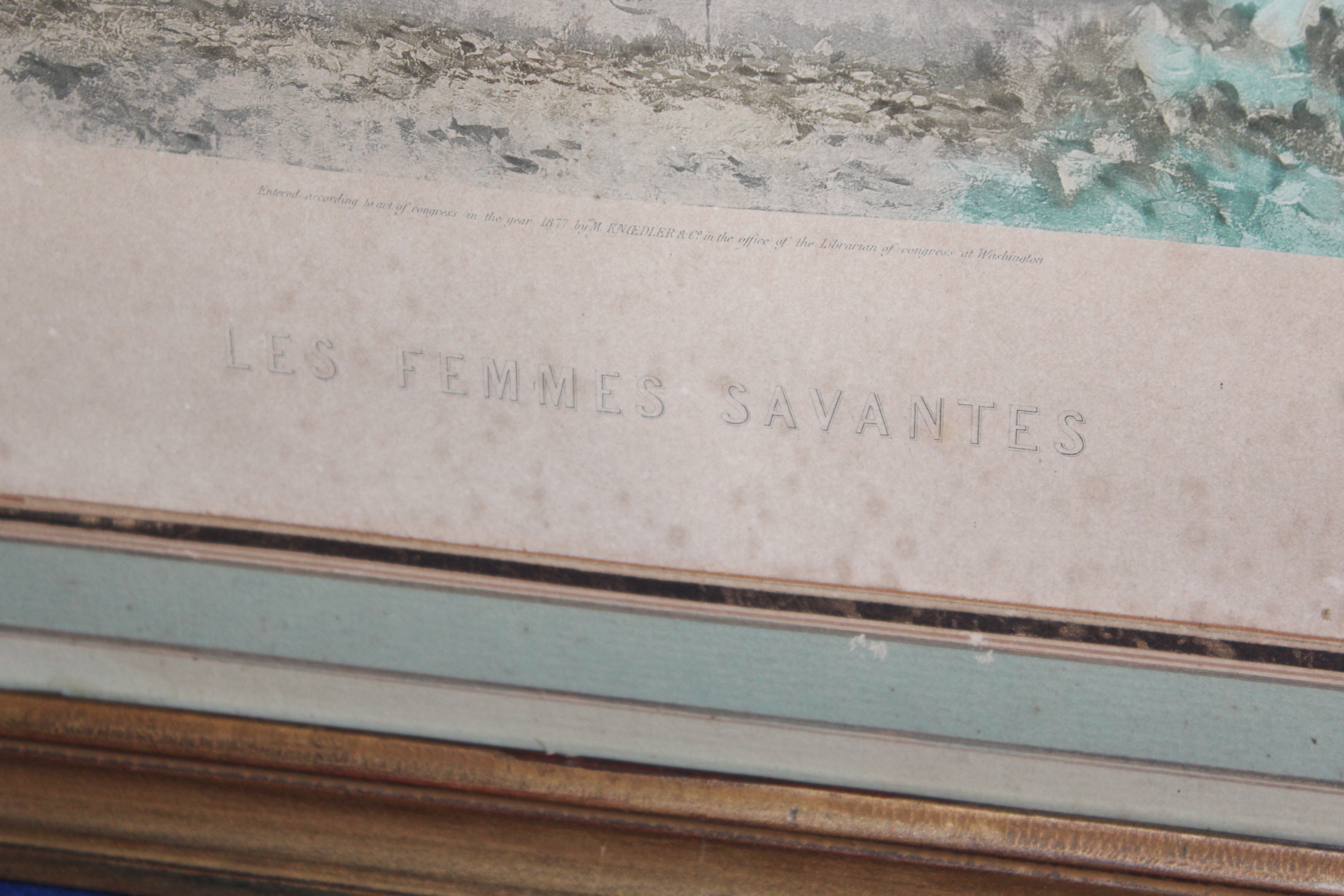 STAROŽITNÁ BAREVNÁ GRAFIKA, OBRAZ, WASHINGTON