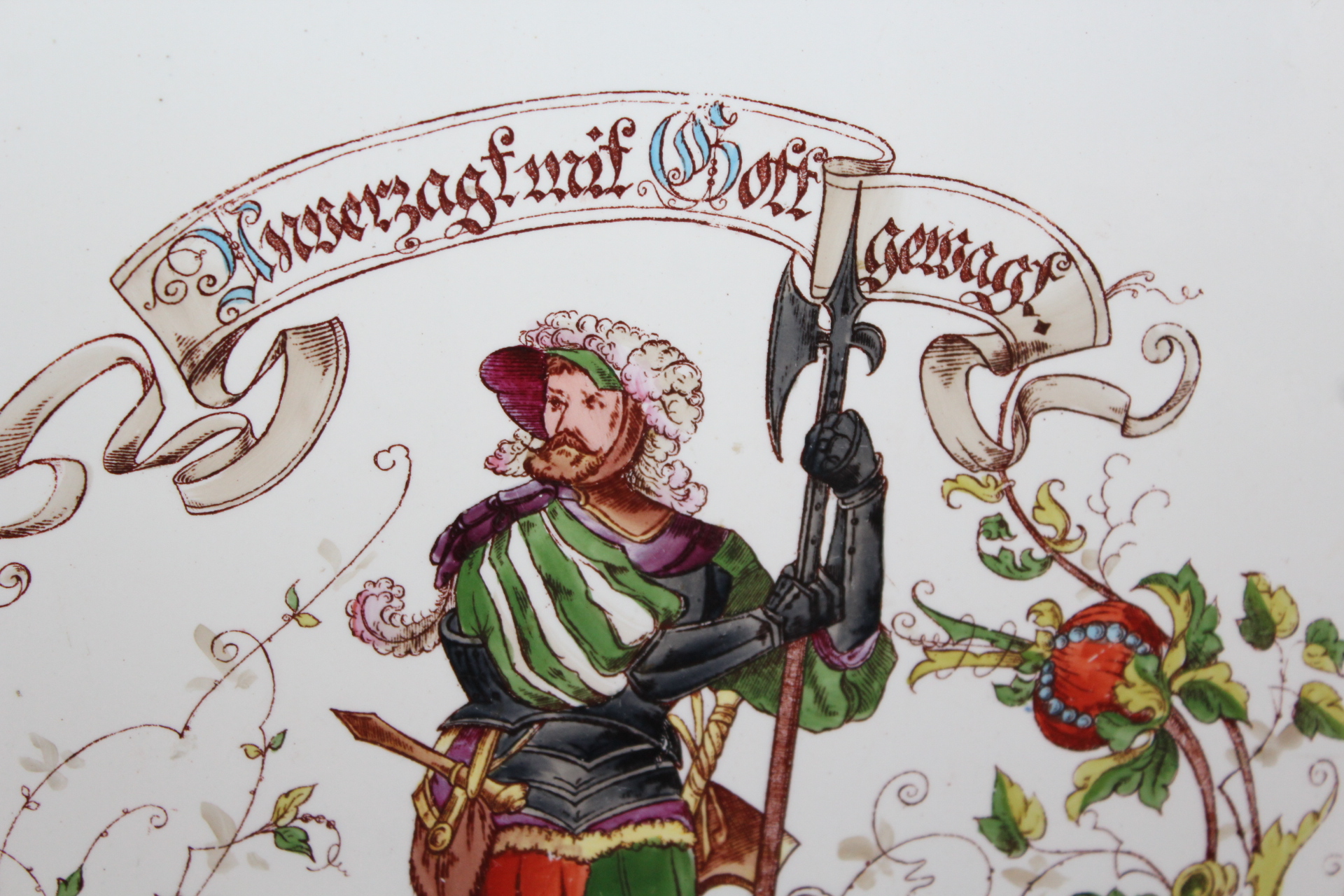 STAROŽITNÁ KACHLE S RYTÍŘEM