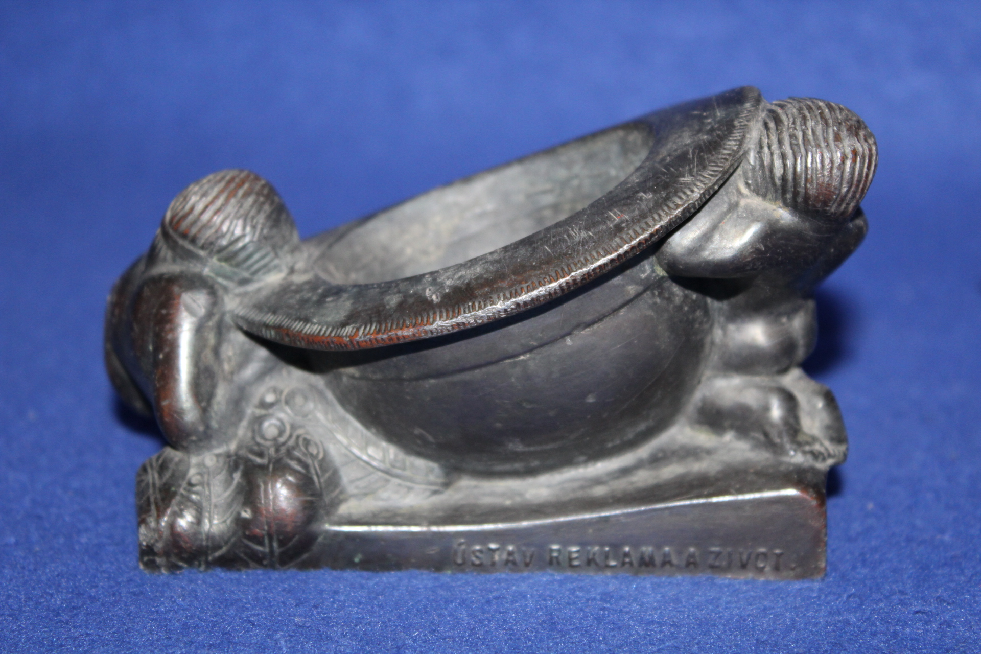 REKLAMNÍ POPELNÍK ART DECO, ČEKAN PRAHA