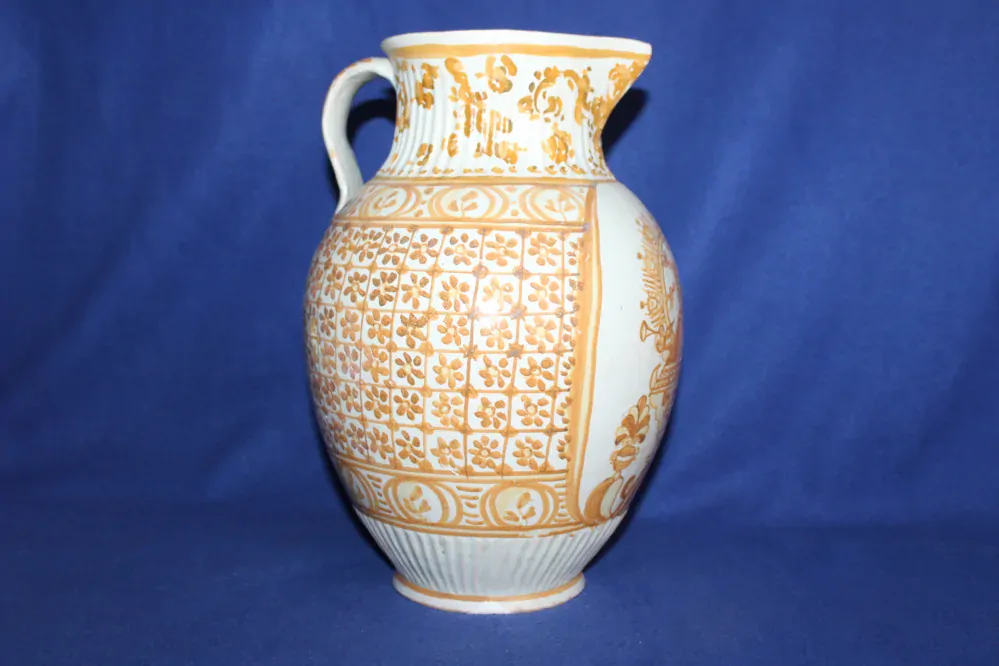 STAROŽITNÝ DŽBÁN, LIDOVÁ KRESBA, PANNA MARIE