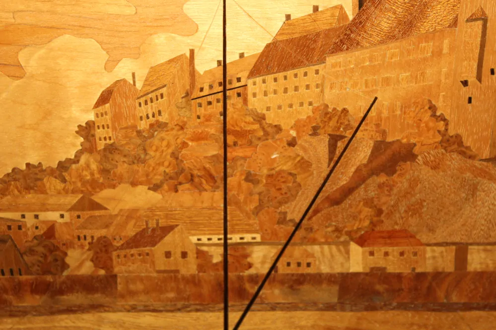 OBRAZ Z DŘEVĚNÉ INTARIZIE