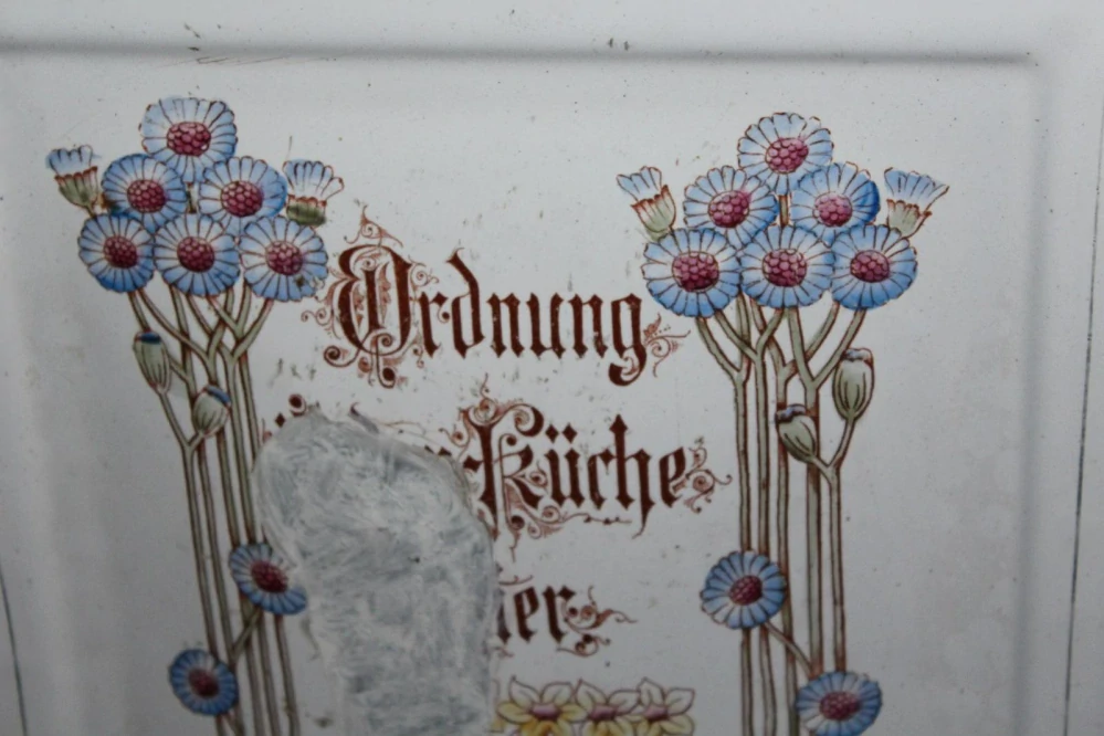 SECESNÍ UMYVADLO, SMALTOVANÉ