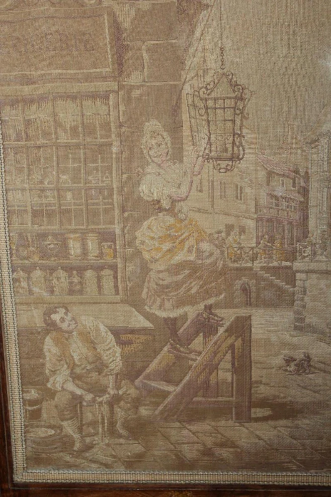 ZÁMECKÝ PARAVAN, DĚTSKÝ, TLAČENÝ GOBELÍN