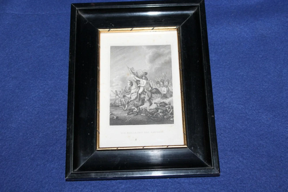 NAPOLEON, BITVA U ASPERN, OBRAZ, rytina