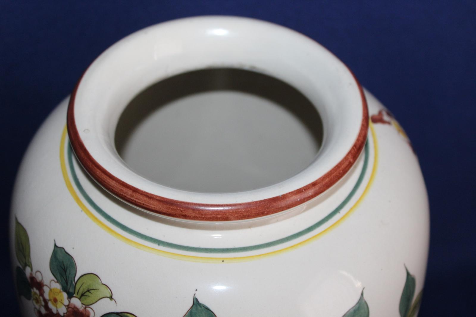 VELKÁ MALOVANÁ VÁZA, KERAMICKÁ