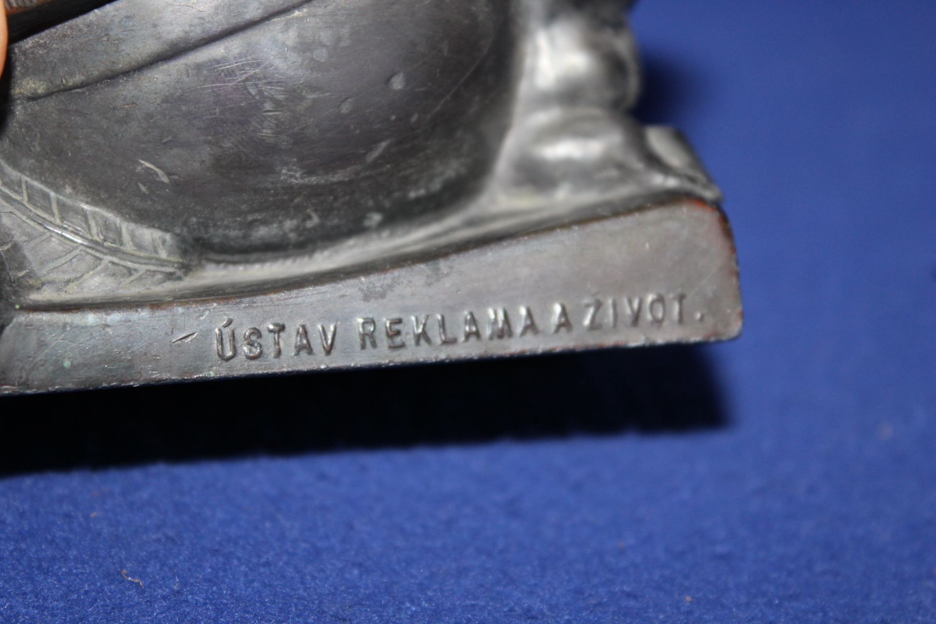 REKLAMNÍ POPELNÍK ART DECO, ČEKAN PRAHA