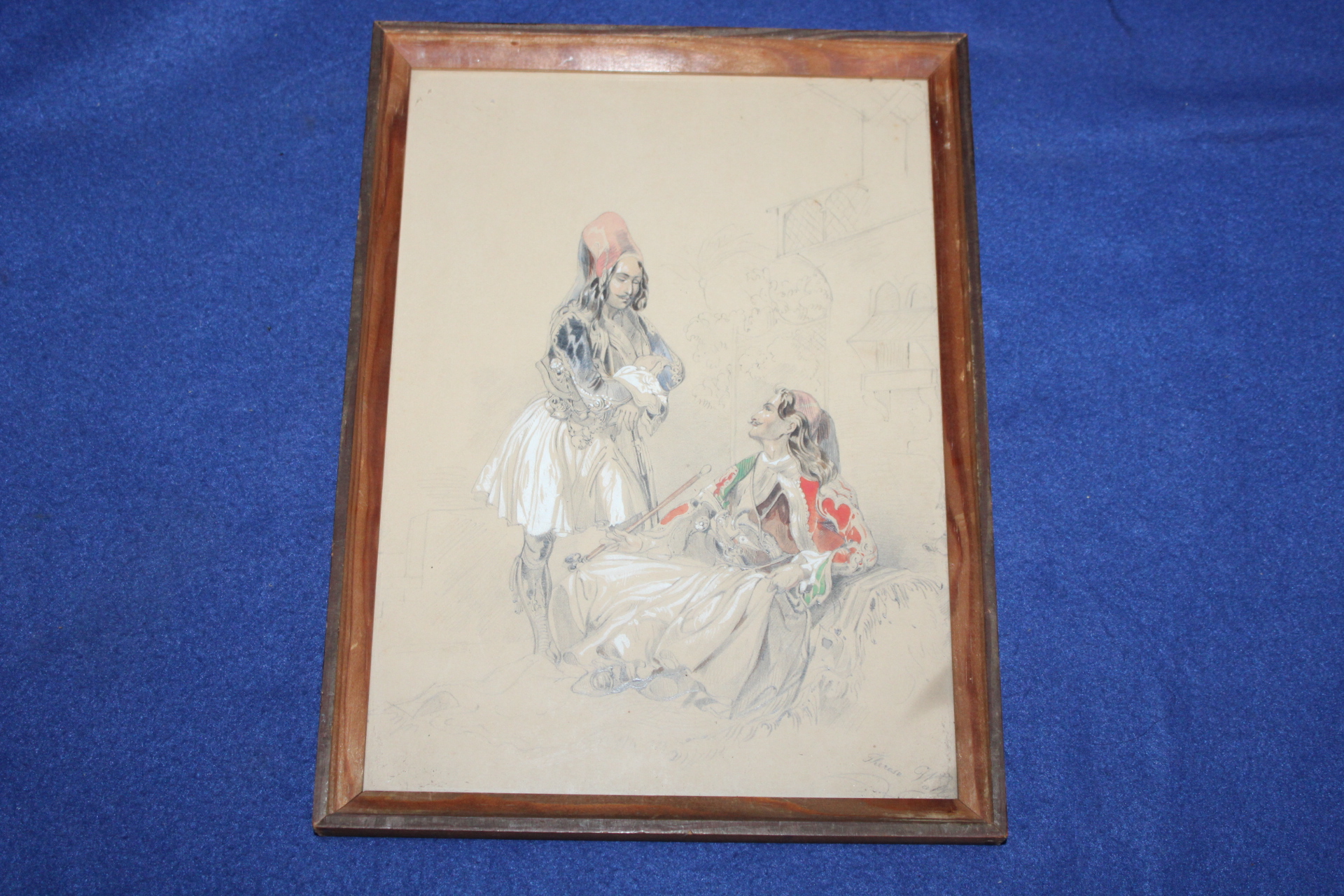 OBRAZ, BALKÁN, sig. THERESE WALL?