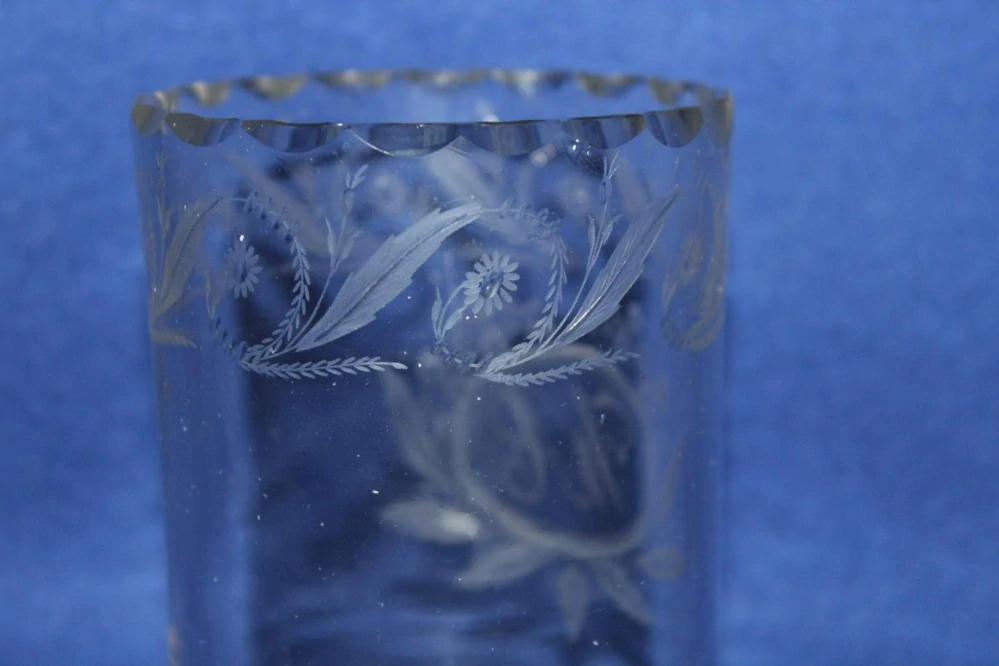 STAROŽITNÁ SKLENICE S MONOGRAMEM, BAROKNÍ?