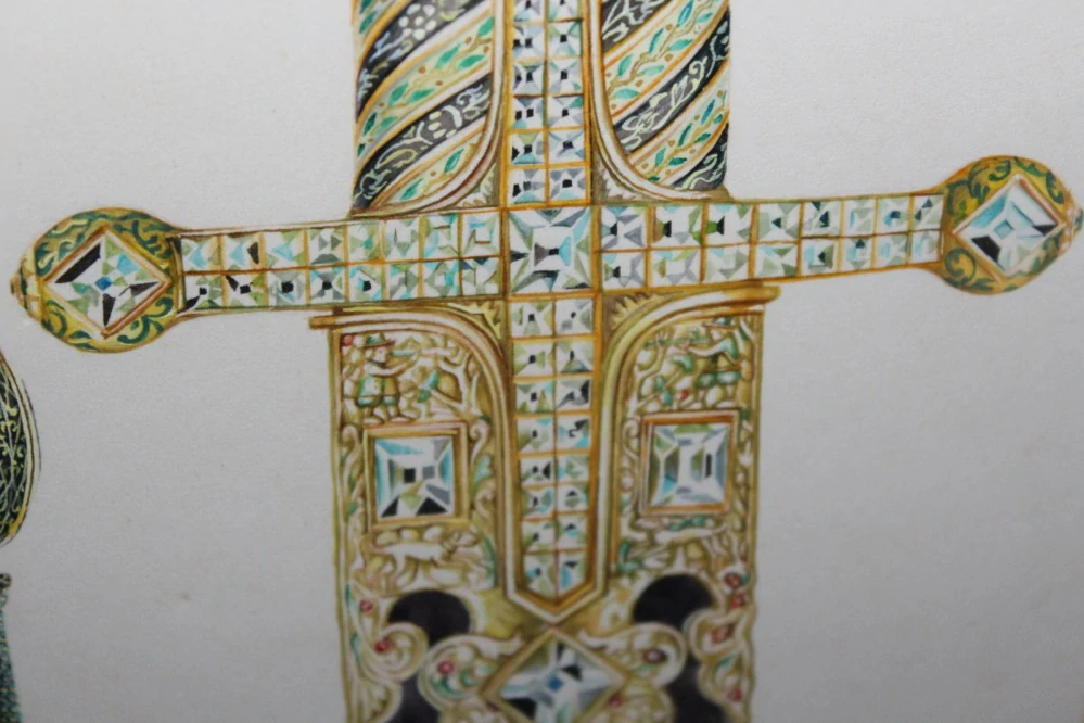 HISTORICKÉ ZBRANĚ, RUČNÍ MALBA, OBRAZ