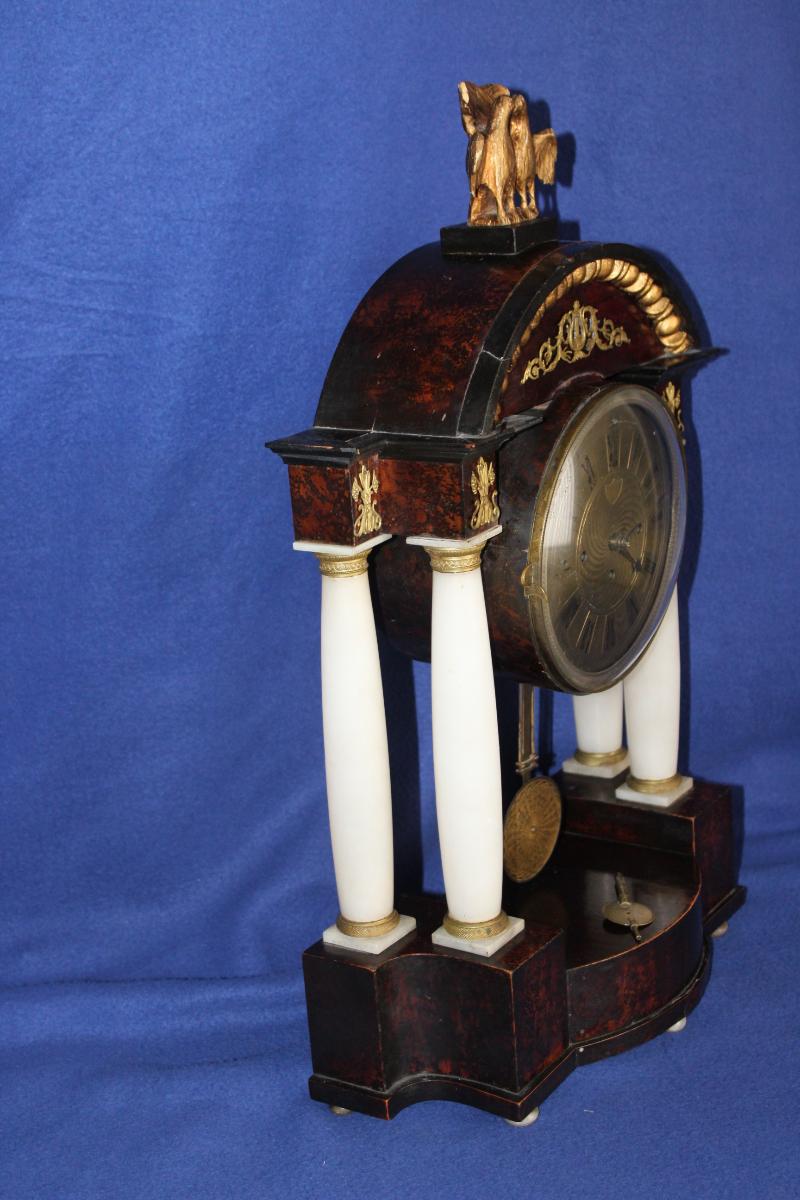 STAROŽITNÉ SLOUPKOVÉ HODINY, ČTVRŤOVÉ, HRABATA LOGOTHETTI