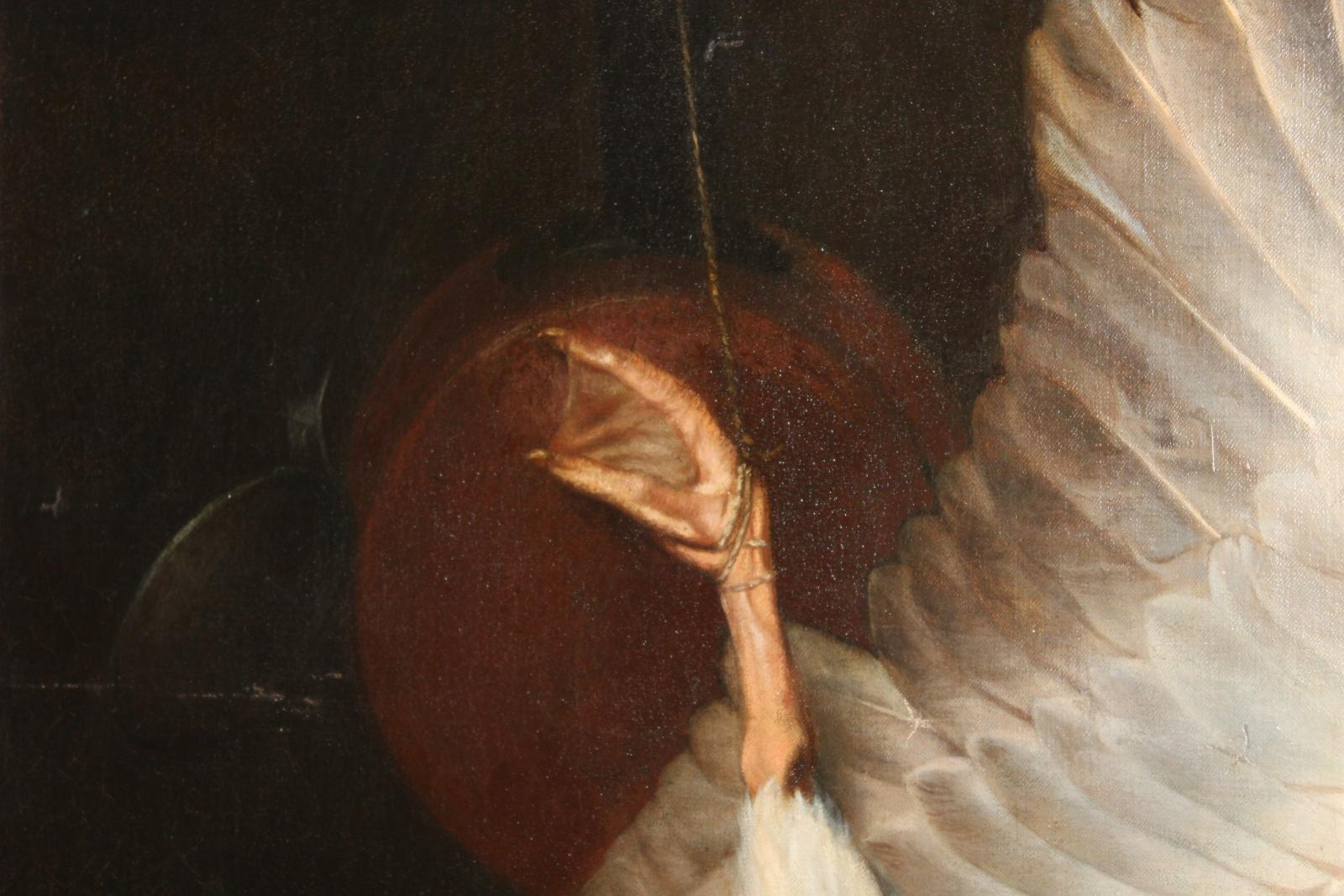 VELKÝ STAROŽITNÝ OBRAZ, SIG. PAUL LAGERGE, R. 1867