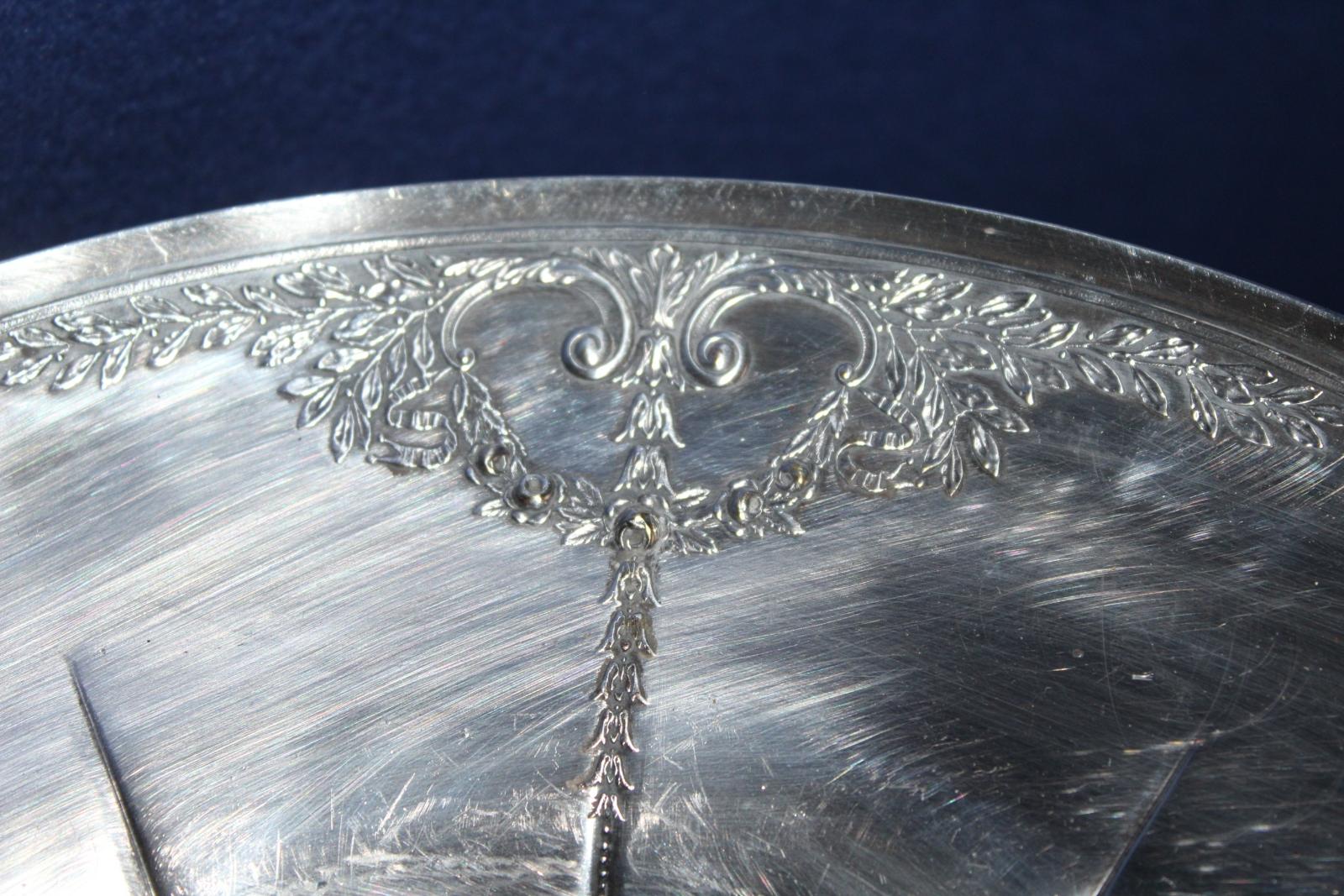 VELKÝ POSTŘÍBŘENÝ STAROŽITNÝ NÁSTOLEC