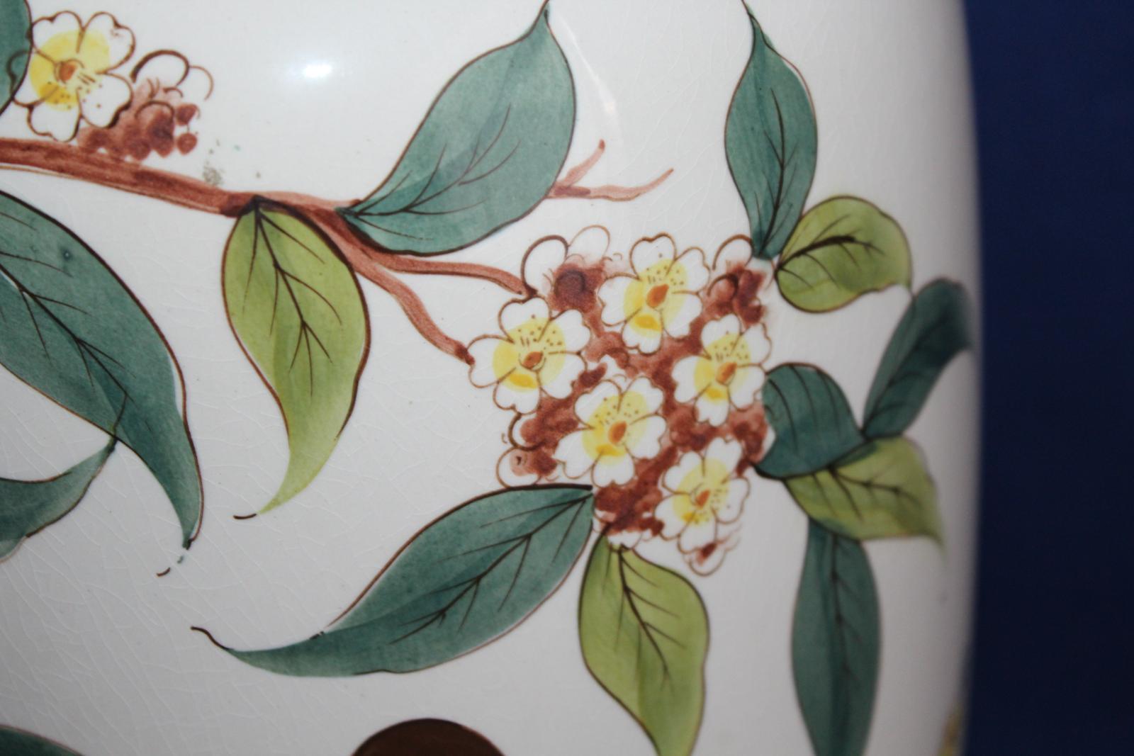 VELKÁ MALOVANÁ VÁZA, KERAMICKÁ