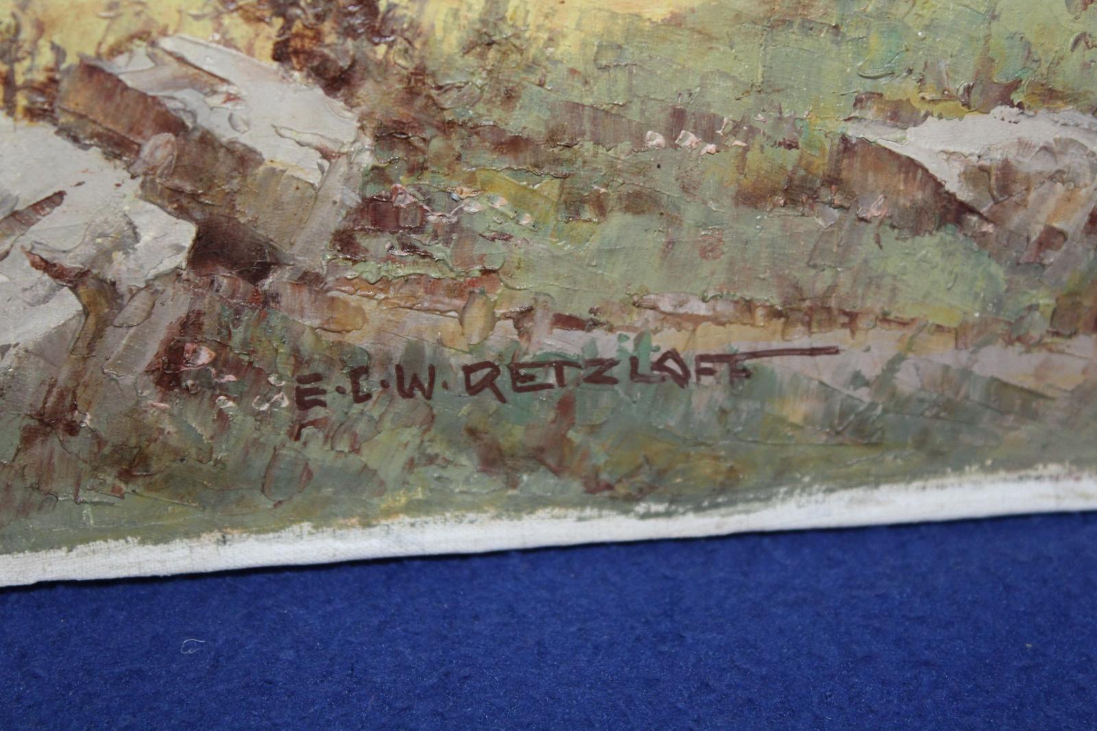 ERNST CARL WALTER RETZLAF, ALPY, OBRAZ