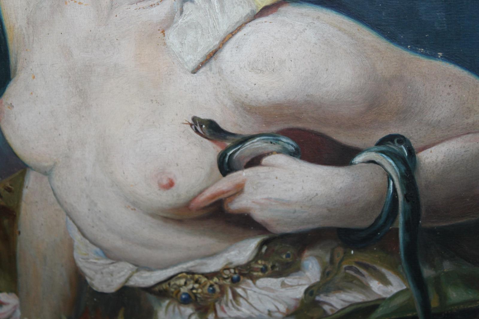 STARÝ OLEJ, KLEOPATRA, OBRAZ, SIGNOVÁNO 1916