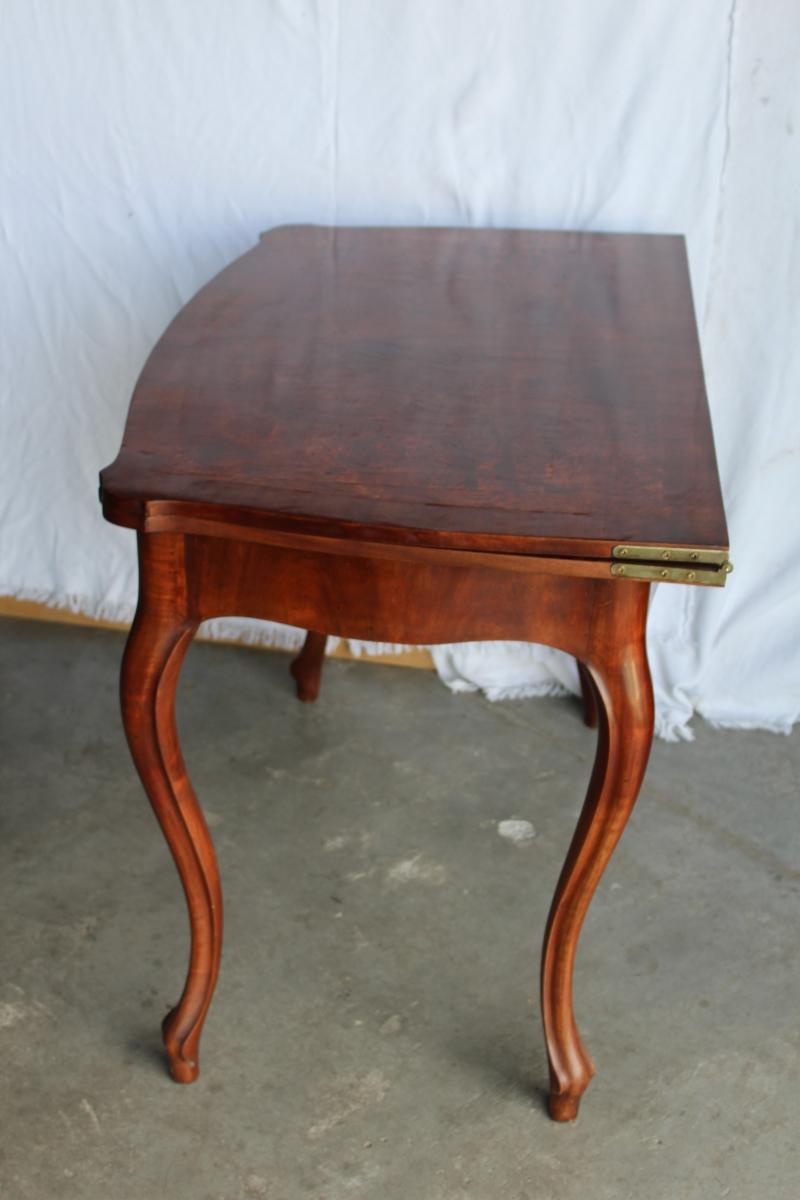 STAROŽITNÝ STŮL LOUISE PHILIPPE, rozkládací