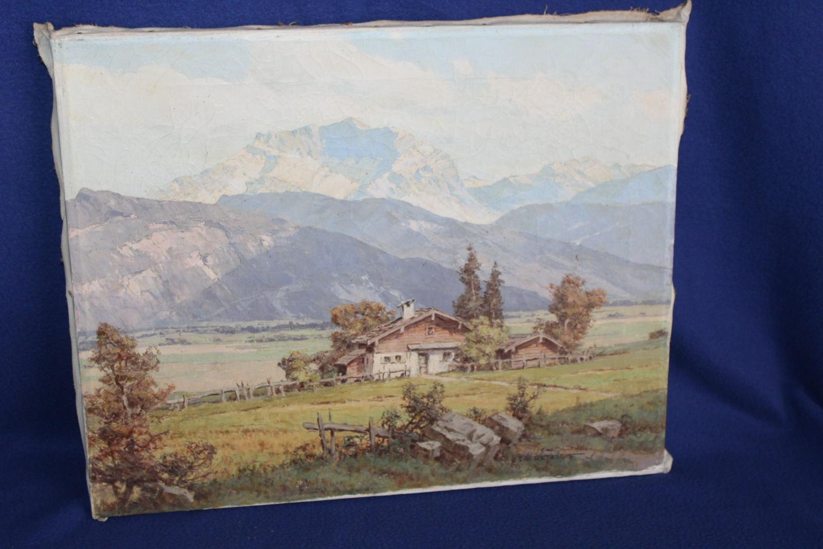 ERNST CARL WALTER RETZLAF, ALPY, OBRAZ