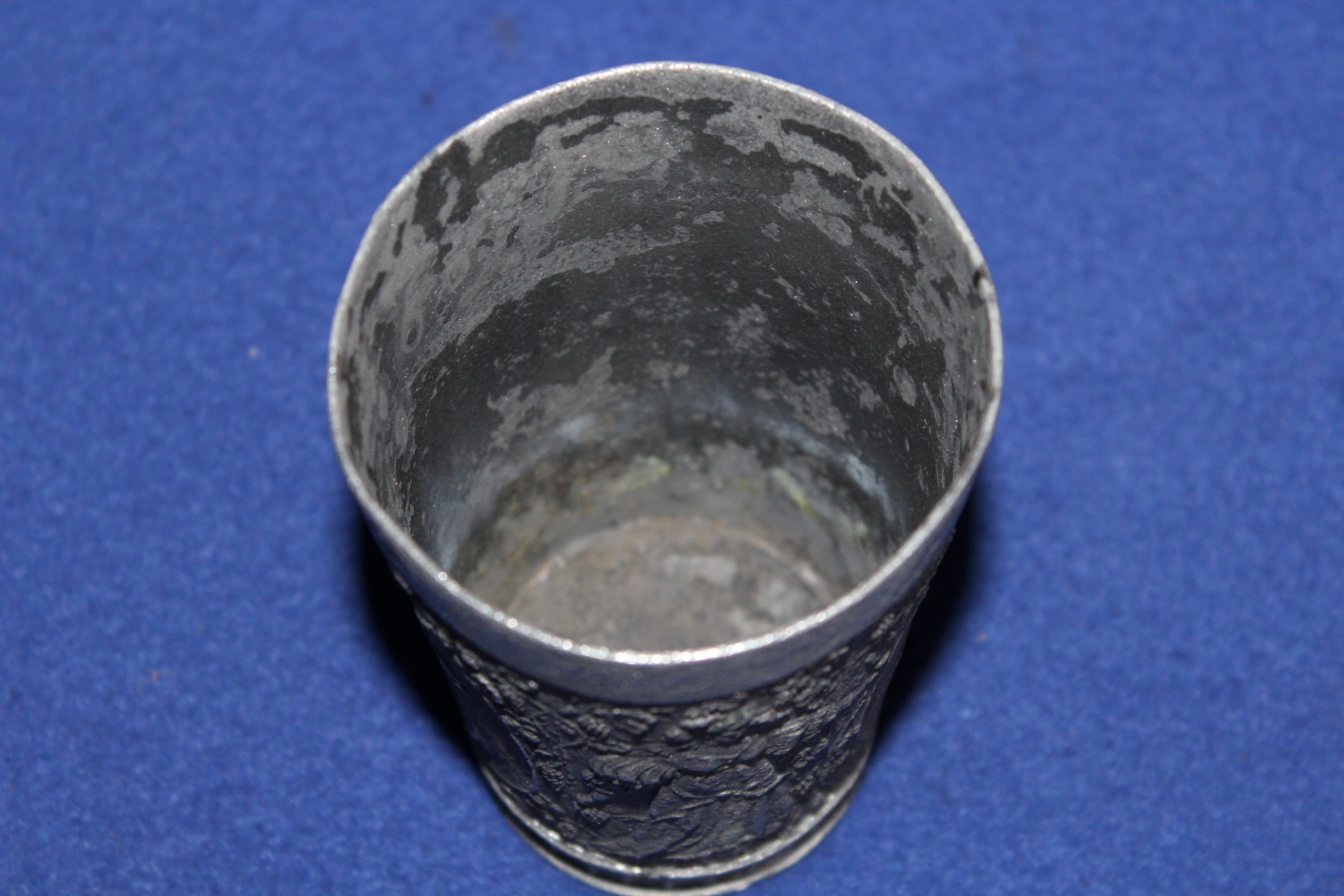 STAROŽITNÝ CÍNOVÝ POHÁR, CÍSAŘ VILÉM II.