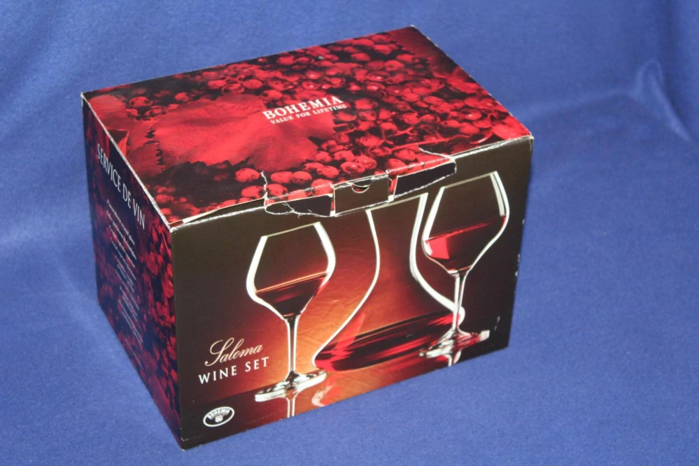 BOHEMIA WINE SET, SKLENICE, KARAFA