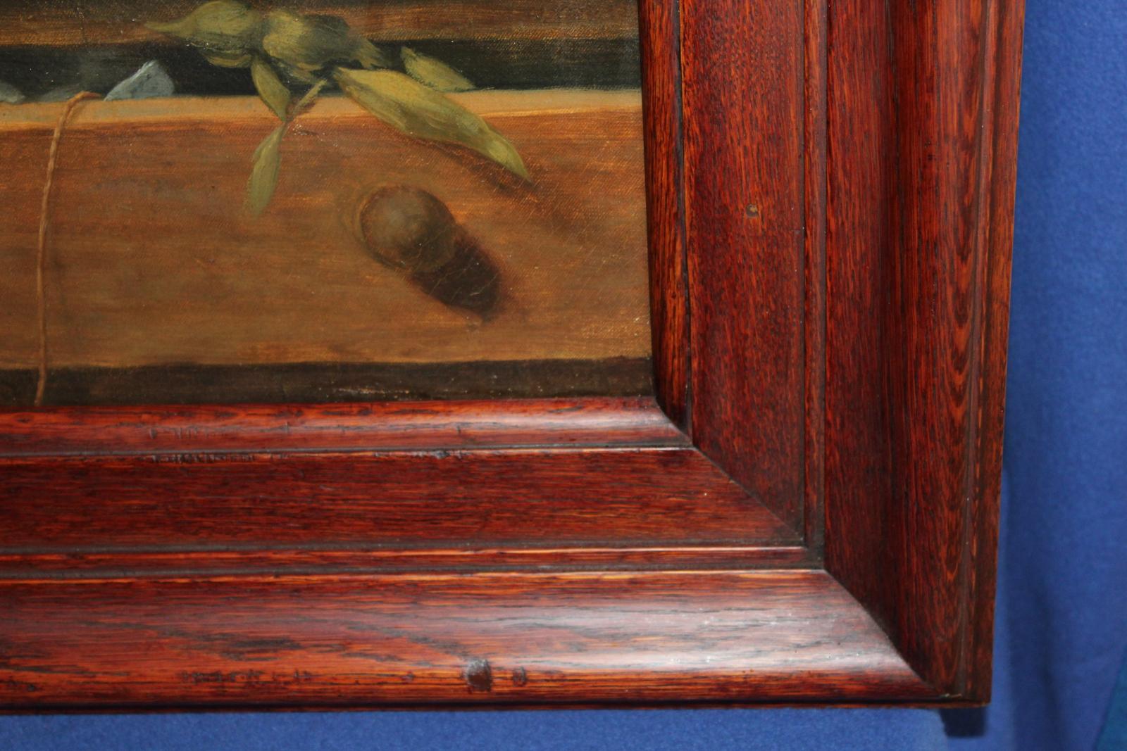 VELKÝ STAROŽITNÝ OBRAZ, SIG. PAUL LAGERGE, R. 1867