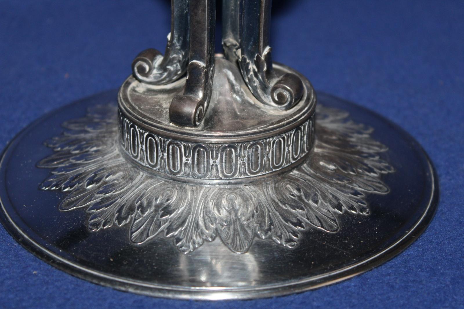 VELKÝ POSTŘÍBŘENÝ STAROŽITNÝ NÁSTOLEC