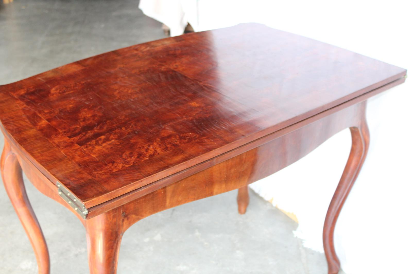 STAROŽITNÝ STŮL LOUISE PHILIPPE, rozkládací