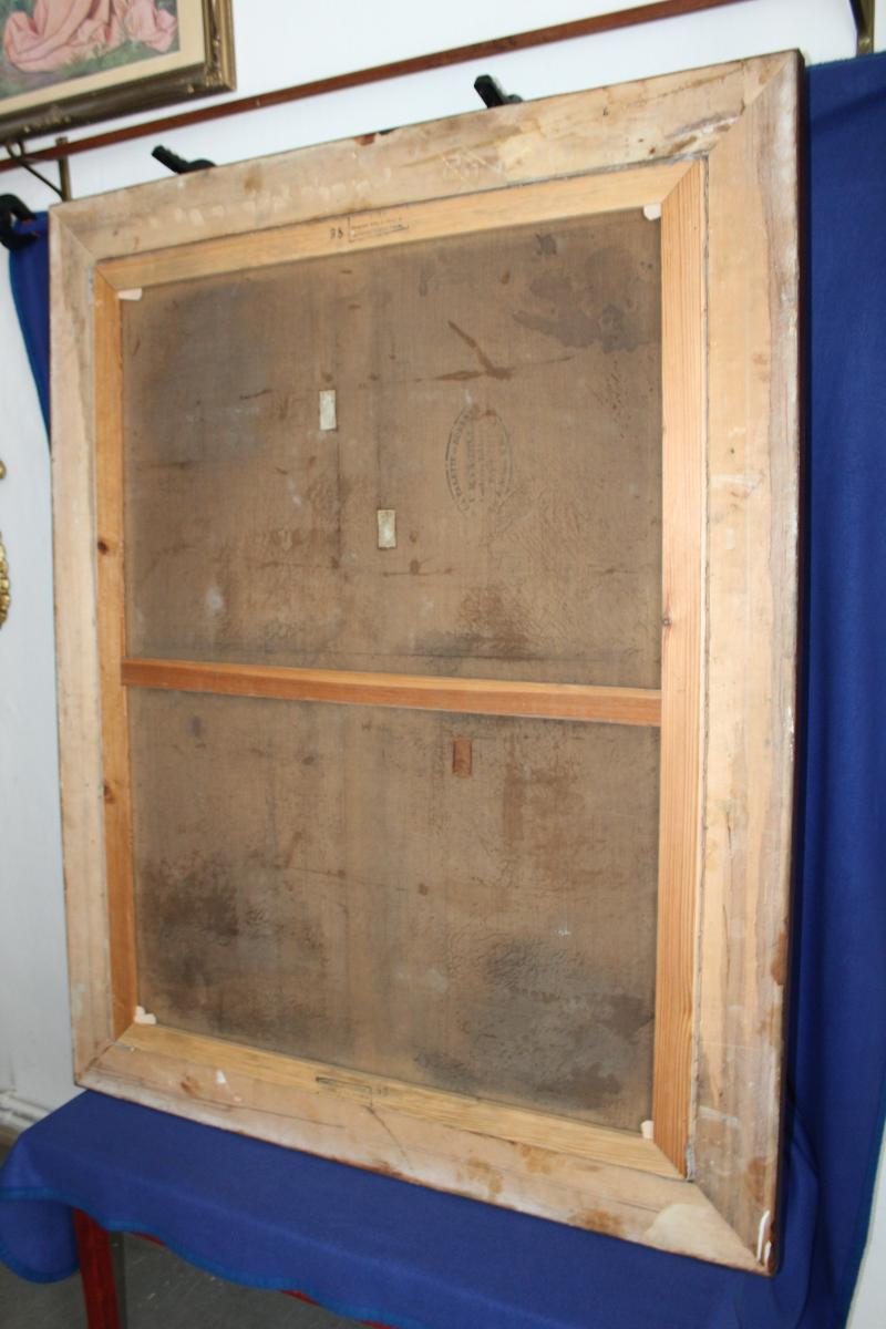 VELKÝ STAROŽITNÝ OBRAZ, SIG. PAUL LAGERGE, R. 1867