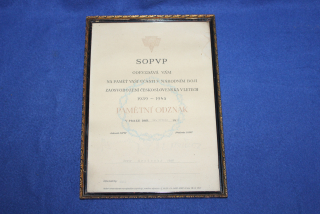 PAMĚTNÍ ODZNAK, II. SV. VÁLKA, SOPVP