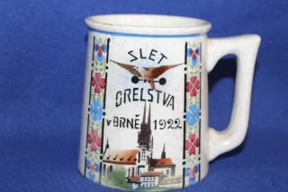 KORBEL OREL, SLET V BRNĚ 1922, KRAVSKO