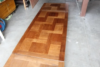 VELKÝ DUBOVÝ STŮL, ROZKLÁDACÍ, DESKA 330 X 100 CM