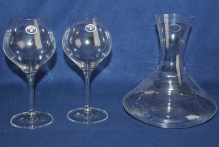 BOHEMIA WINE SET, SKLENICE, KARAFA