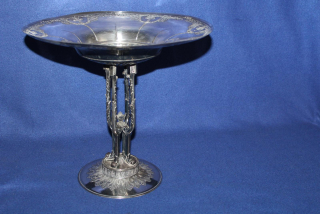 VELKÝ POSTŘÍBŘENÝ STAROŽITNÝ NÁSTOLEC