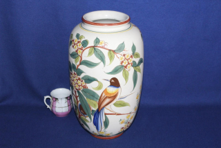 VELKÁ MALOVANÁ VÁZA, KERAMICKÁ