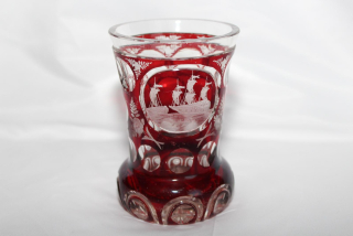 POHÁR BIEDERMEIER, POHÁREK S PLACHETNICÍ