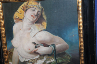 STARÝ OLEJ, KLEOPATRA, OBRAZ, SIGNOVÁNO 1916